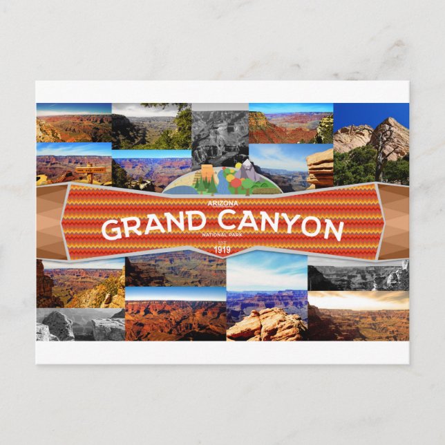 Grand Canyon Nationalpark Postcard Postkarte (Vorderseite)