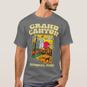 Grand Canyon Nationalpark Psychedelic Cacti Monum T-Shirt