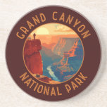 Grand Canyon Nationalpark Retro Distressed Circle Getränkeuntersetzer<br><div class="desc">Das Design der Vektorgrafiken des Grand Canyon. Der Park ist Zuhause zu einem großen Teil des riesigen Grand Canyon,  mit seinen geschichtlichen roten Felsbändern,  die Millionen Jahre geologischer Geschichte aufdecken.</div>