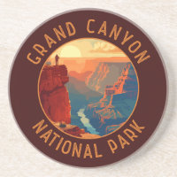Grand Canyon Nationalpark Retro Distressed Circle