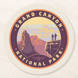 Grand Canyon Nationalpark Runder Pappuntersetzer
