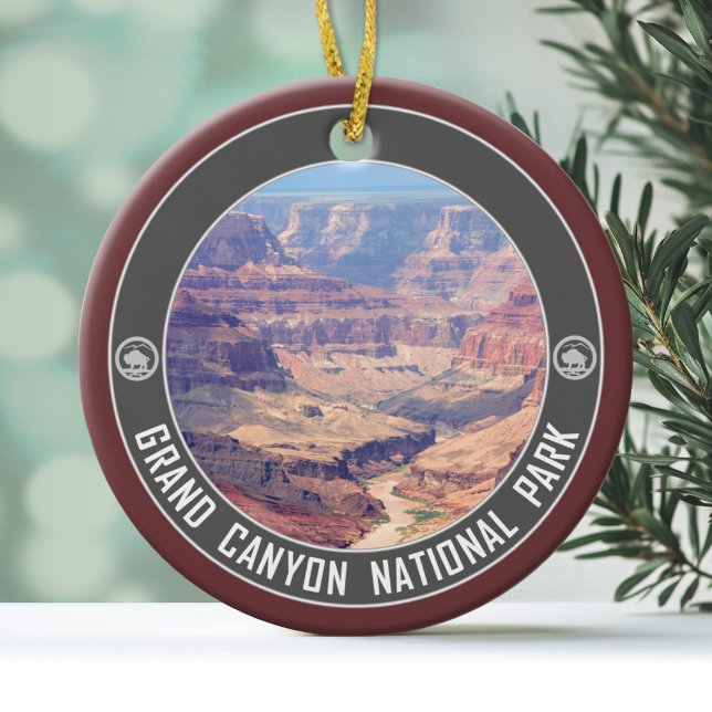 Grand Canyon Nationalpark Souvenir Keramik Ornament (Personalized Christmas Photo Ornament)
