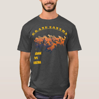 Grand Canyon Nationalpark Süd Rim mit Pferd T-Shirt