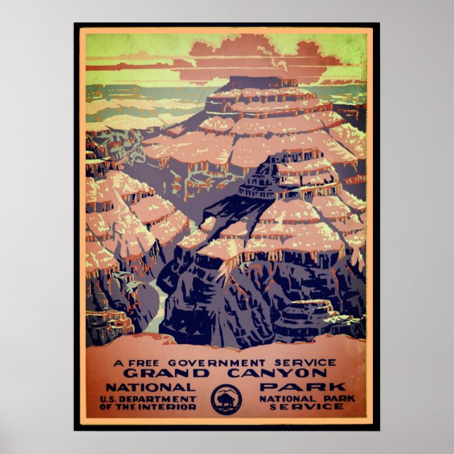 Grand Canyon Nationalpark Vintag Poster (Vorne)