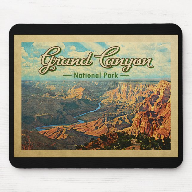 Grand Canyon Nationalpark Vintage Mousepad (Vorne)