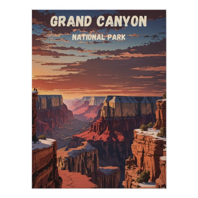 Grand Canyon Nationalpark Vintage Poster (Vorderseite)