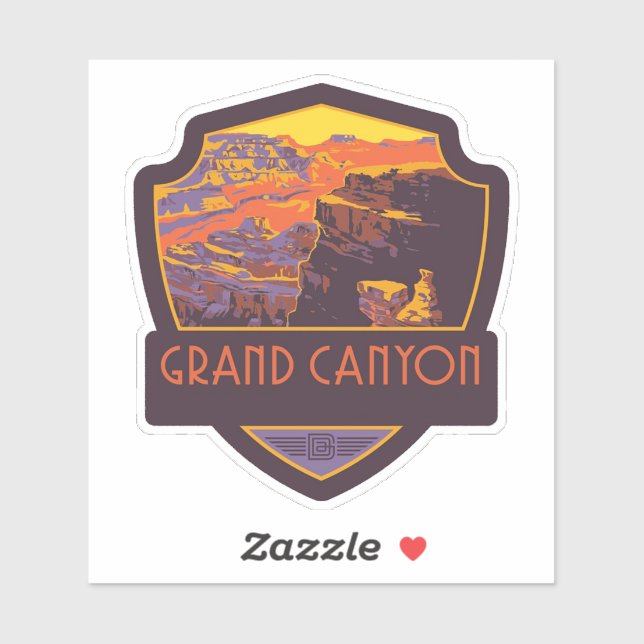 Grand Canyon Nationalpark Vinyl Sticker (Blatt)