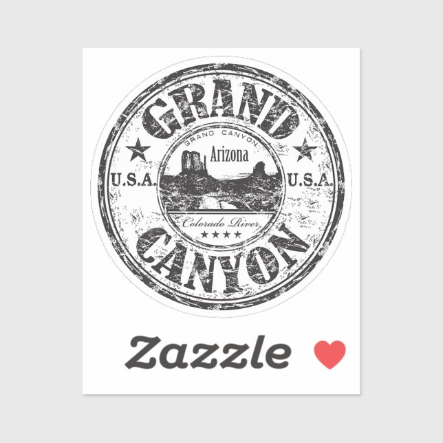 Grand Canyon Nationalpark Vinyl Sticker (Blatt)