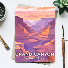 Grand Canyon Nationalpark Watercolor Reisen Postkarte