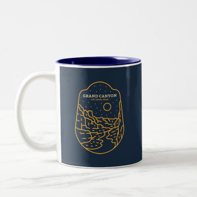 Grand Canyon Nationalpark Zweifarbige Tasse (Links)
