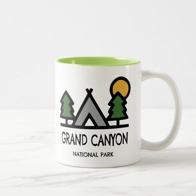 Grand Canyon Nationalpark Zweifarbige Tasse (Rechts)
