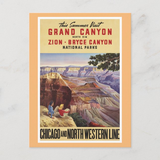 Grand Canyon Nationalparks Postkarte (Vorderseite)