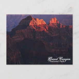 Grand Canyon North Rim Letztes Licht Sonnenunterga Postkarte