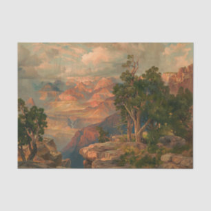 Grand Canyon of Arizona from Hermit Rim Road, 1913 Seidenpapier