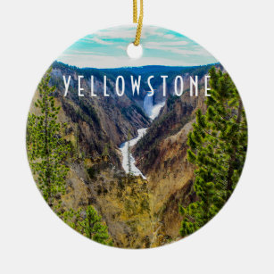 Grand Canyon of Yellowstone Keramik Ornament