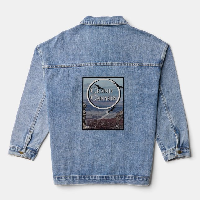 Grand Canyon Poster Jeansjacke (Rückseite)