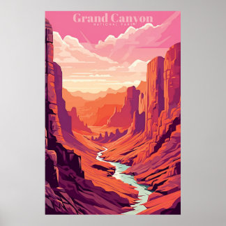 Grand Canyon Poster vintage rétro
