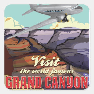 Grand Canyon Quadratischer Aufkleber