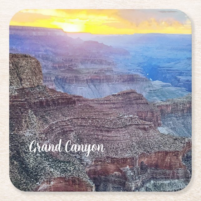 Grand Canyon Rechteckiger Pappuntersetzer (Vorderseite)