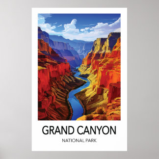 Grand Canyon Reiseplakat Nationalpark Kunst Poster