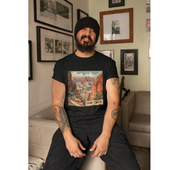 Grand Canyon Retro Reisedesign T-Shirt (Von Creator hochgeladen)