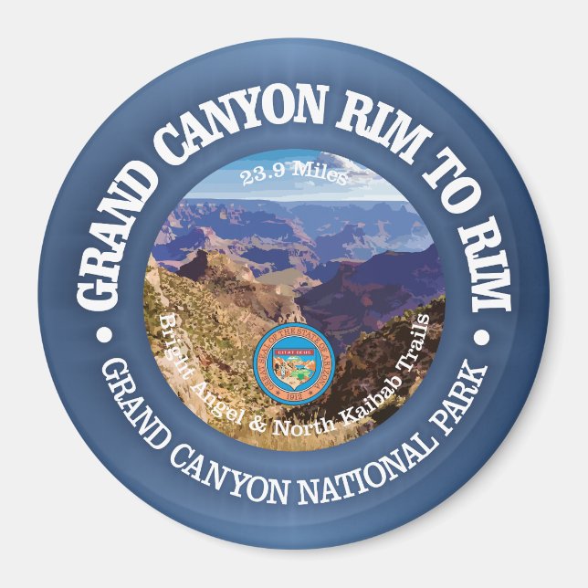 Grand Canyon Rim to Rim (rd) Magnet (Vorne)