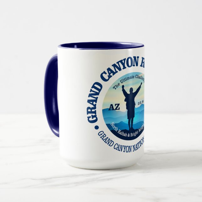 Grand Canyon Rim to Rim (V) Tasse (Vorderseite Links)