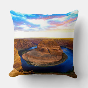 Grand Canyon rote Felsen und blaues Wasser schön Kissen