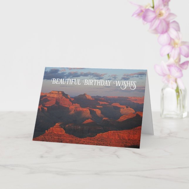 Grand Canyon Schöne Landschaft Birthday Karte (Orchidee)