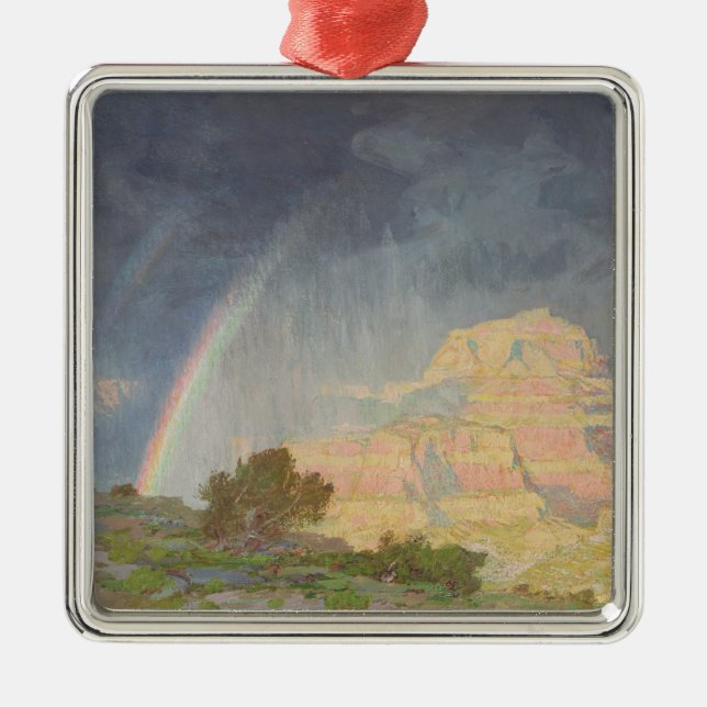 Grand Canyon Silbernes Ornament (Vorne)