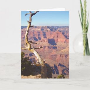 Grand Canyon South Rim Grußkarte Karte