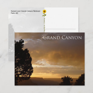 Grand Canyon Sunset, AZ - Postkarte