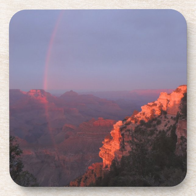 Grand Canyon Sunset Rainbow Untersetzer (Vorderseite)