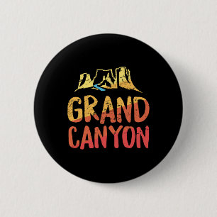 Grand Canyon T-Shirt - Retro Arizona Urlaubs-Souve Button