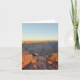 Grand Canyon Twilight Vista geklappte Grußkarte Karte