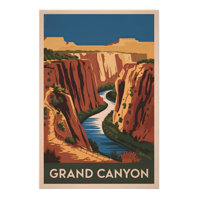Grand Canyon Vintag Poster (Vorderseite)