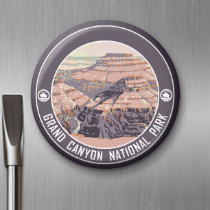Grand Canyon Vintage Plakatdesign Magnet