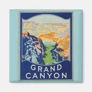 Grand Canyon - Vintage Reise Magnet