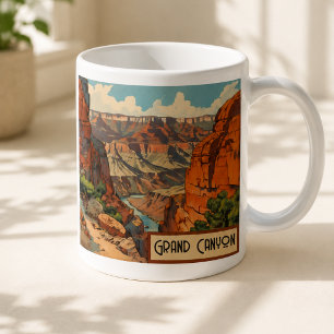 Grand Canyon Vintage Südwest Landschaft Kaffeetasse