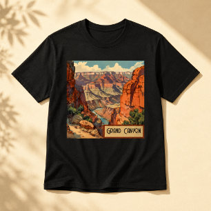 Grand Canyon Vintage Südwest-Landschaft T-Shirt