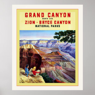 Grand Canyon ~ Vintage Travel Poster