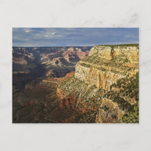 Grand Canyon vom südlichen Rand bei Sonnenuntergan Postkarte