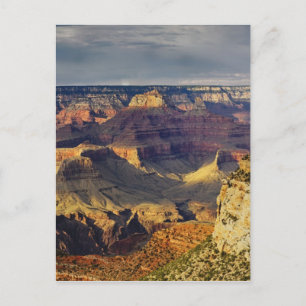 Grand Canyon vom südlichen Rand bei Sonnenuntergan Postkarte