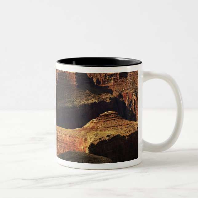 Grand Canyon vom Südrand bei Sonnenuntergang, 4 Zweifarbige Tasse (Rechts)