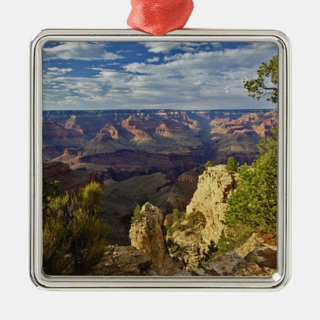 Grand Canyon vom Südrand bei Sonnenuntergang, 6 Silbernes Ornament (Vorne)