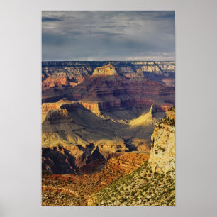 Grand Canyon von der Südumrandung bei Sonnenunterg Poster