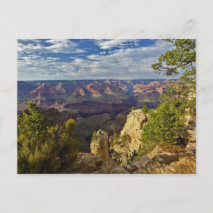Grand Canyon von der Südumrandung bei Sonnenunterg Postkarte
