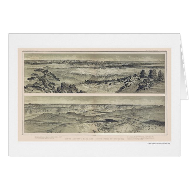 Grand Canyon von Druck 1882 Mt. Trumbull (Vorderseite (Horizontal))