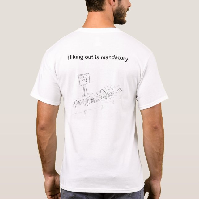 Grand Canyon: Wanderung ist fakultativ T-Shirt (Rückseite)