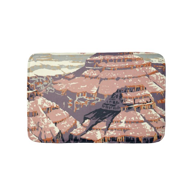 Grand Canyon Western Graphic Art American Badematte (Vorderseite)